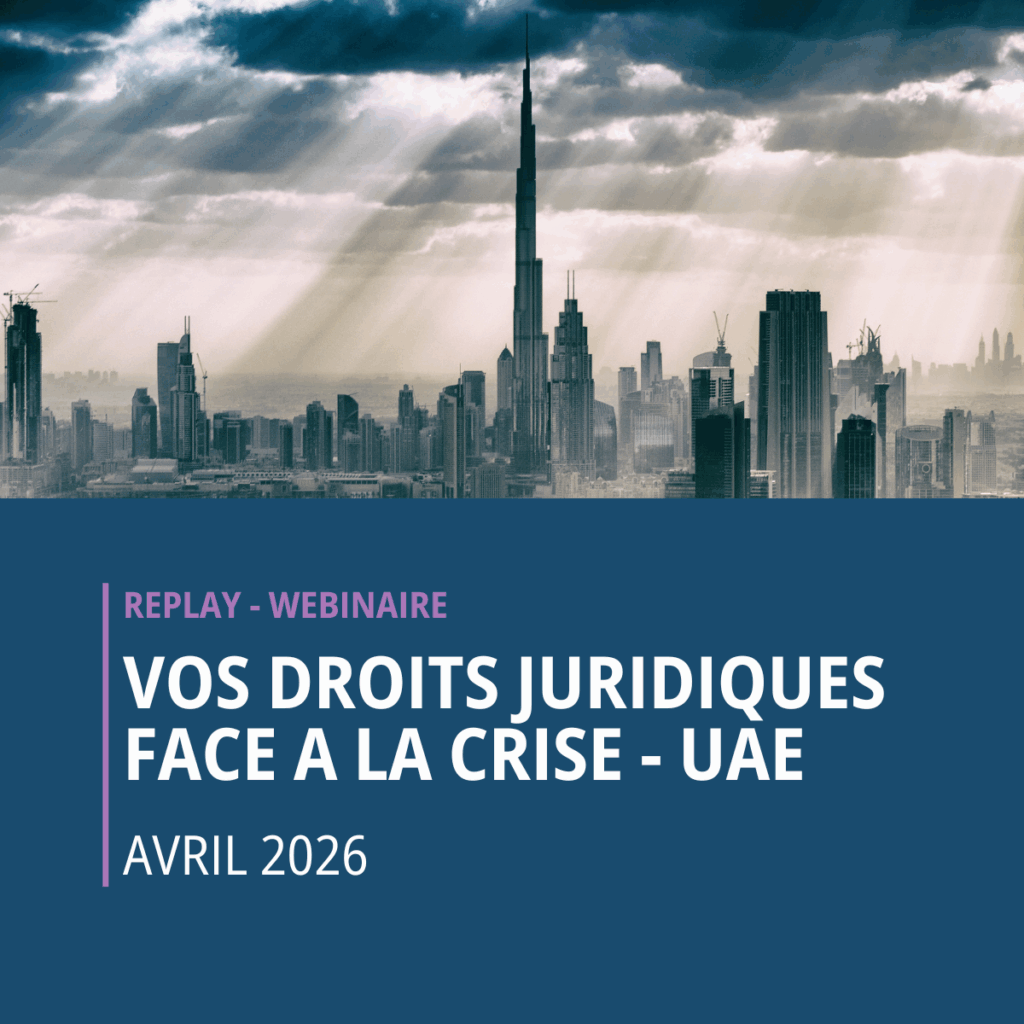 Webinaire - VOS DROITS JURIDIQUES FACE A LA CRISE - UAE