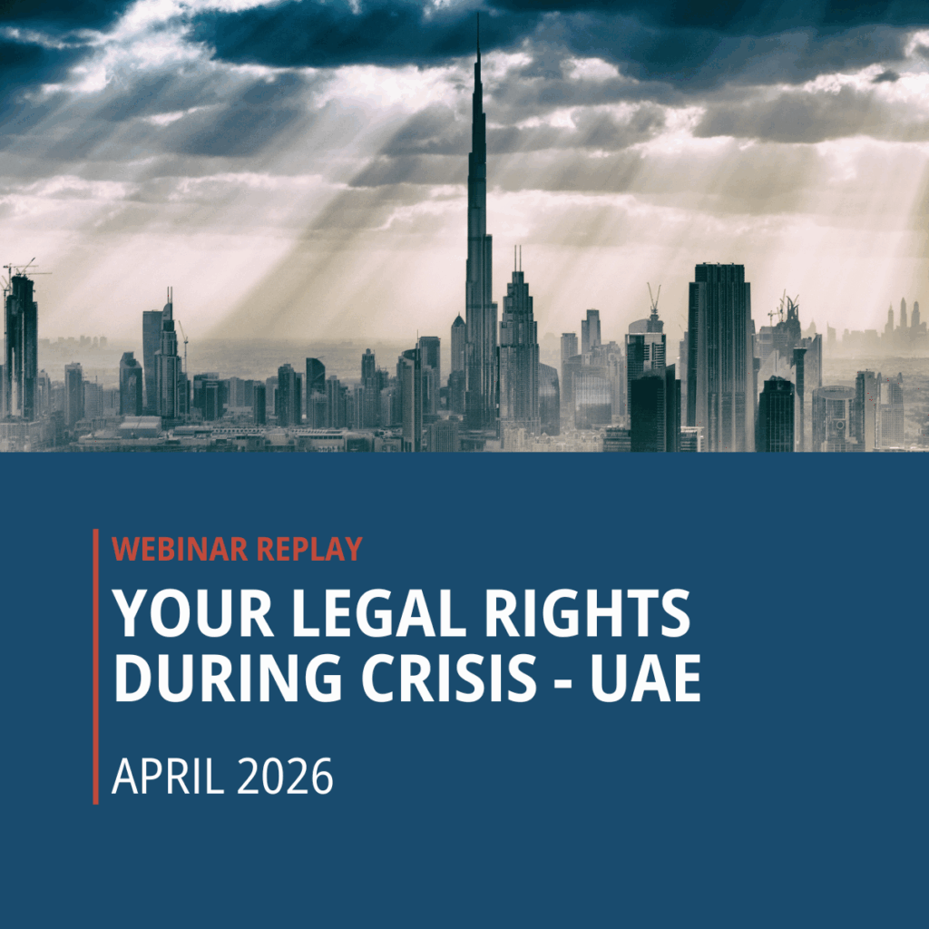 Webinar - YOUR LEGAL RIGHTS DURING CRISIS - UAE